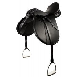 All purpose saddle 'Beauty' incl. stirrup-leather and stirrups 