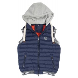 PFIFF quilted waistcoat with removable hood 