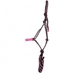 TdeT Paris Ethological Rope Halter Mixed Black and Pink