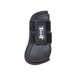 Anatomical tendon boots with a moulded rubber outer shell and lined with color matching neoprene. 