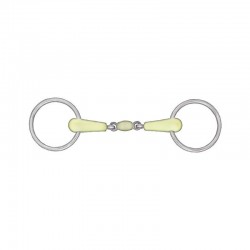 Horze Double-Jointed Loose Ring Apple Snaffle Bit