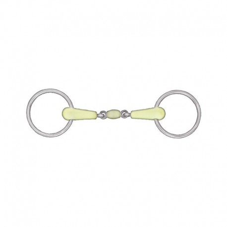 Horze Double-Jointed Loose Ring Apple Snaffle Bit 