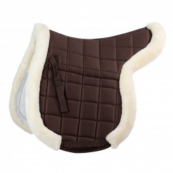 Horze Ventilated Shaped Pad with Faux Fur Trim