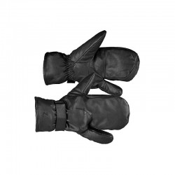 Horze Leather 3-Finger Mittens